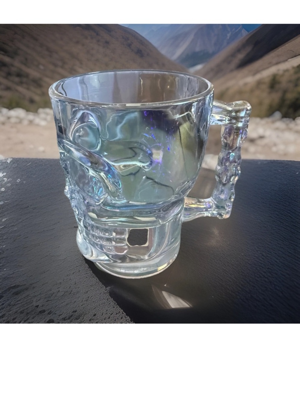 Source Unknown Iridescent Glass Skull Mug - Picture 8 of 9